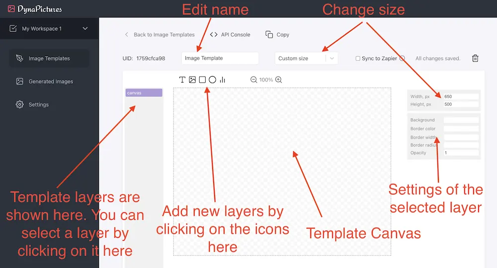 Customizable layers of Tweet banner post