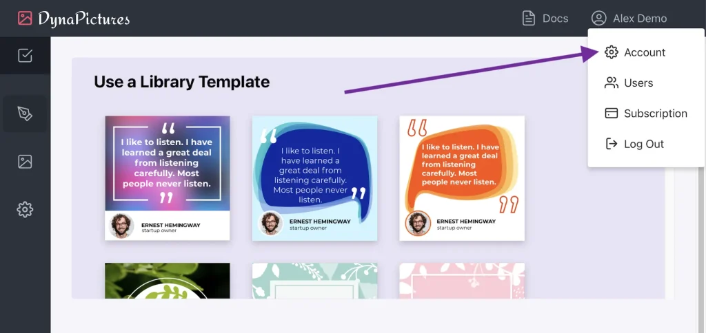 Template Library to automate designs