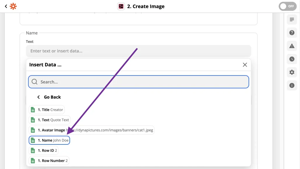 Data for mass image generation