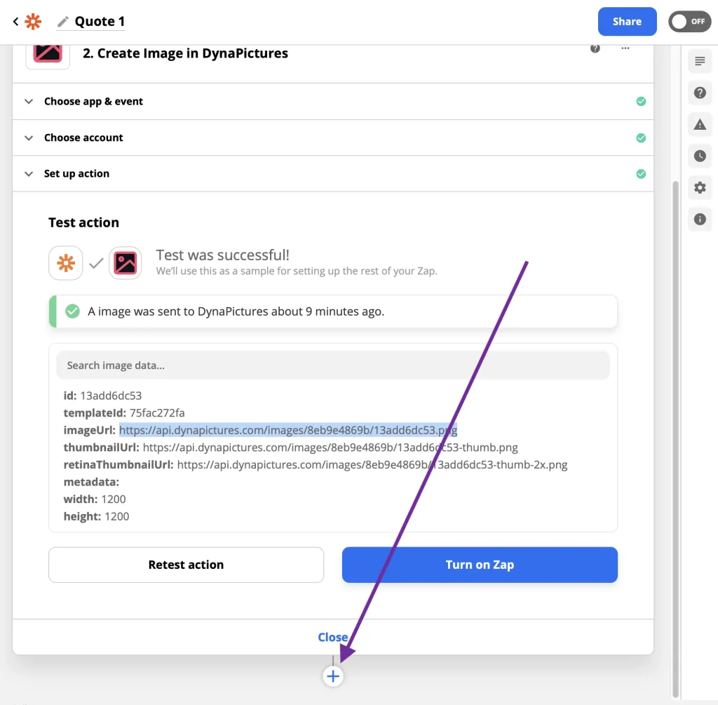 testing image sending from a workflow for design automation