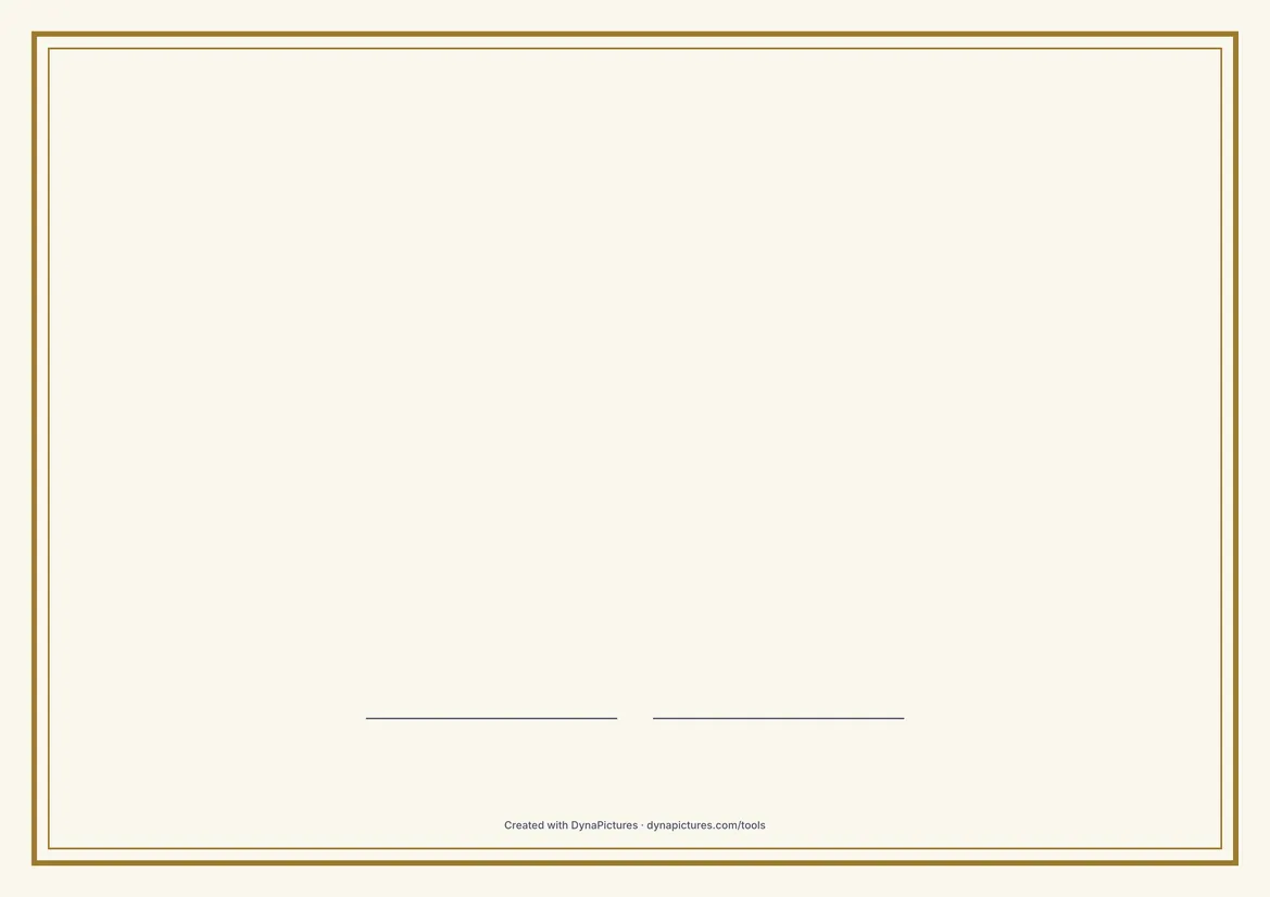 Diplôme vierge à imprimer – style Classique