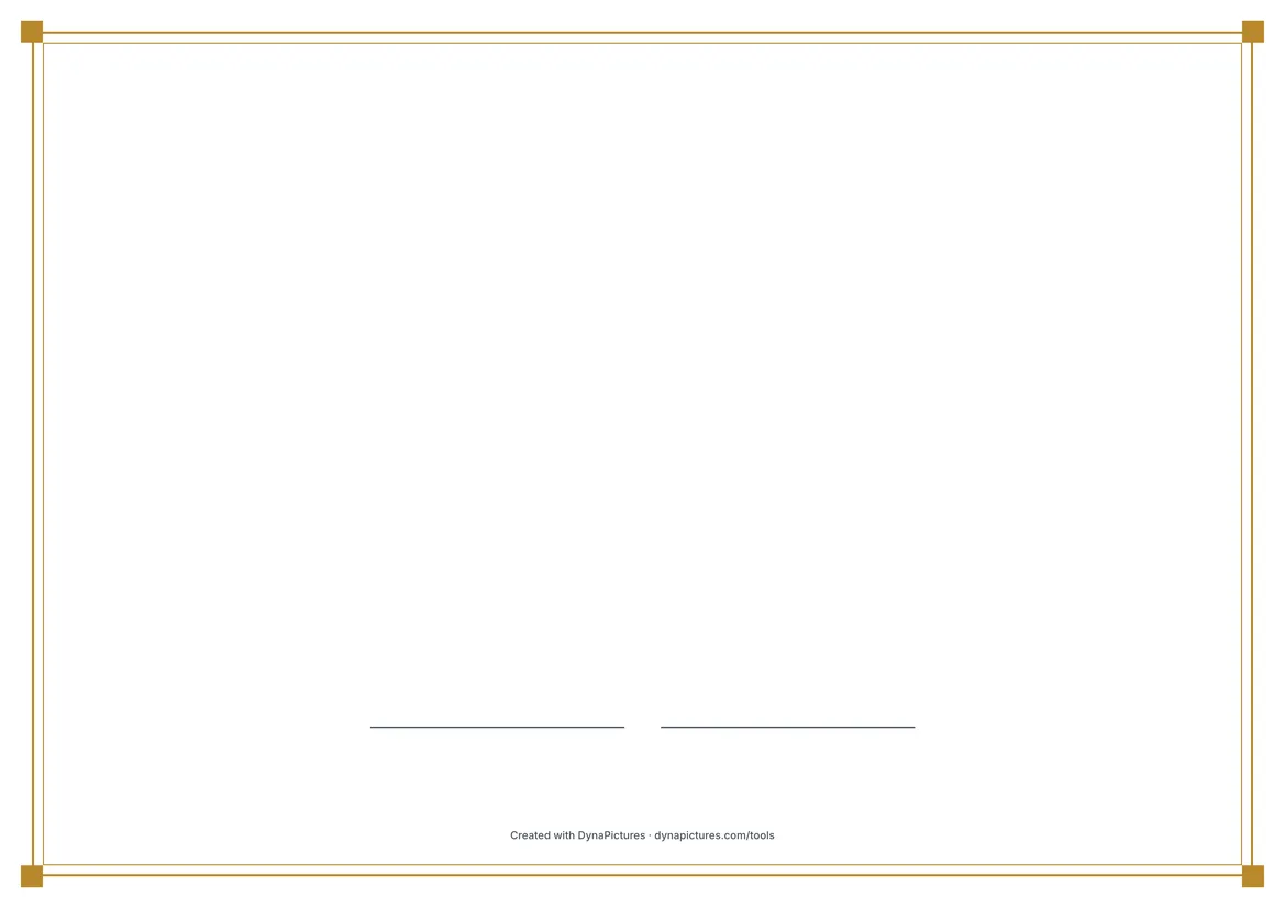 Diplôme vierge à imprimer – style Élégant