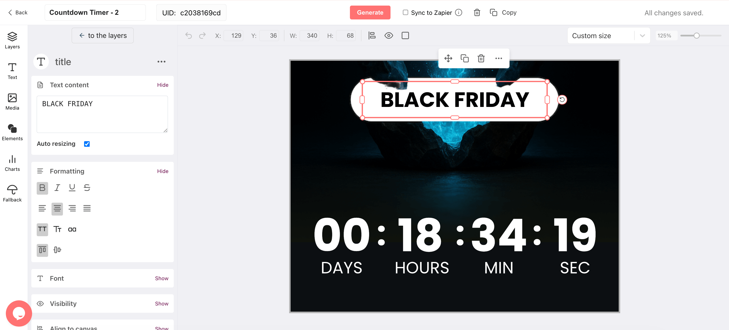 Black Friday Email Countdown Timer Generator