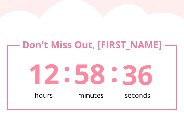Personalization Tags in the Timer URL