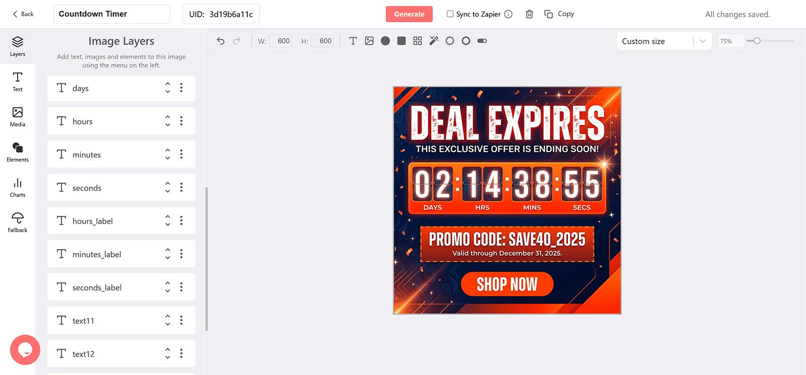 Deal Expires Email Countdown Timer Generator