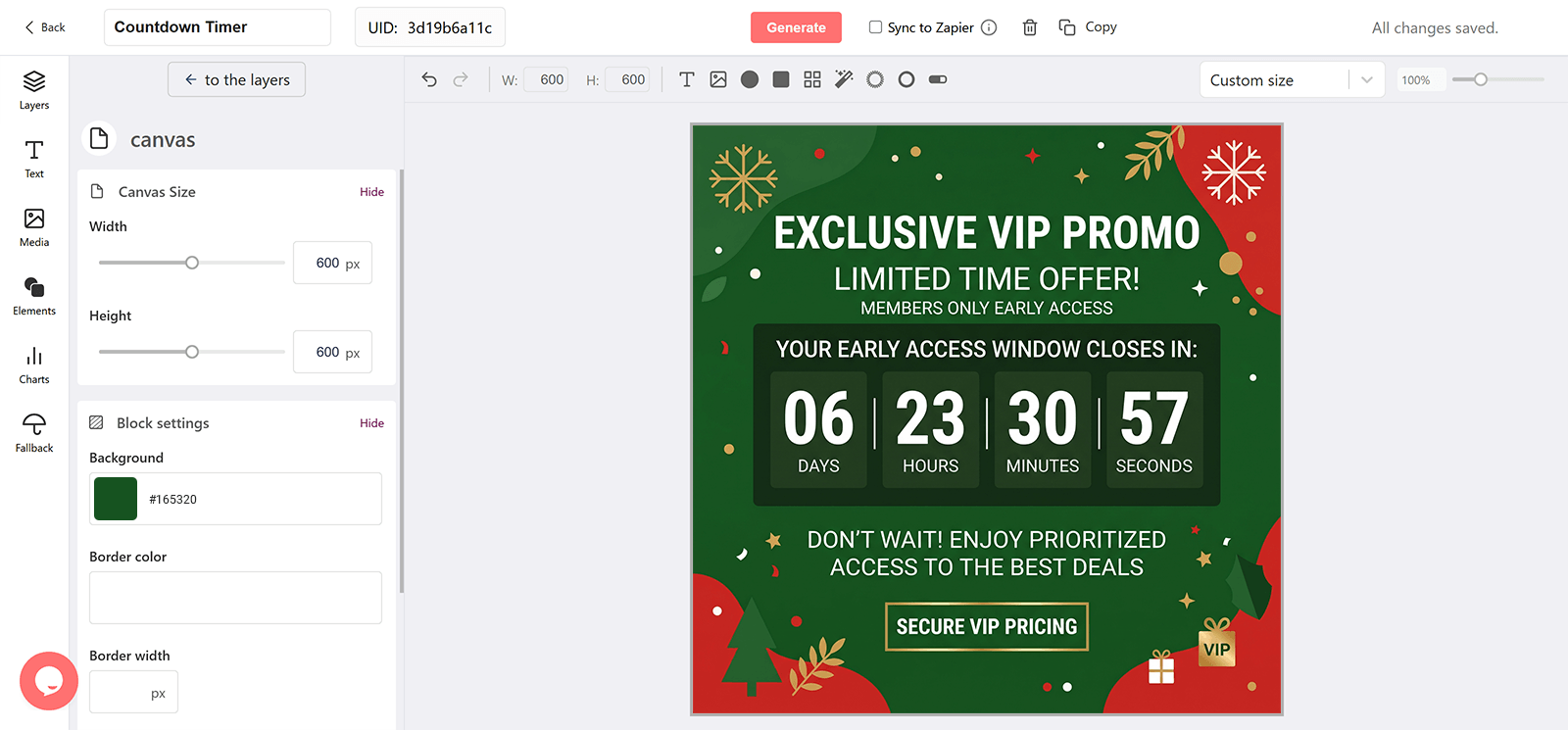 Holiday Promo Email Countdown Timer Generator