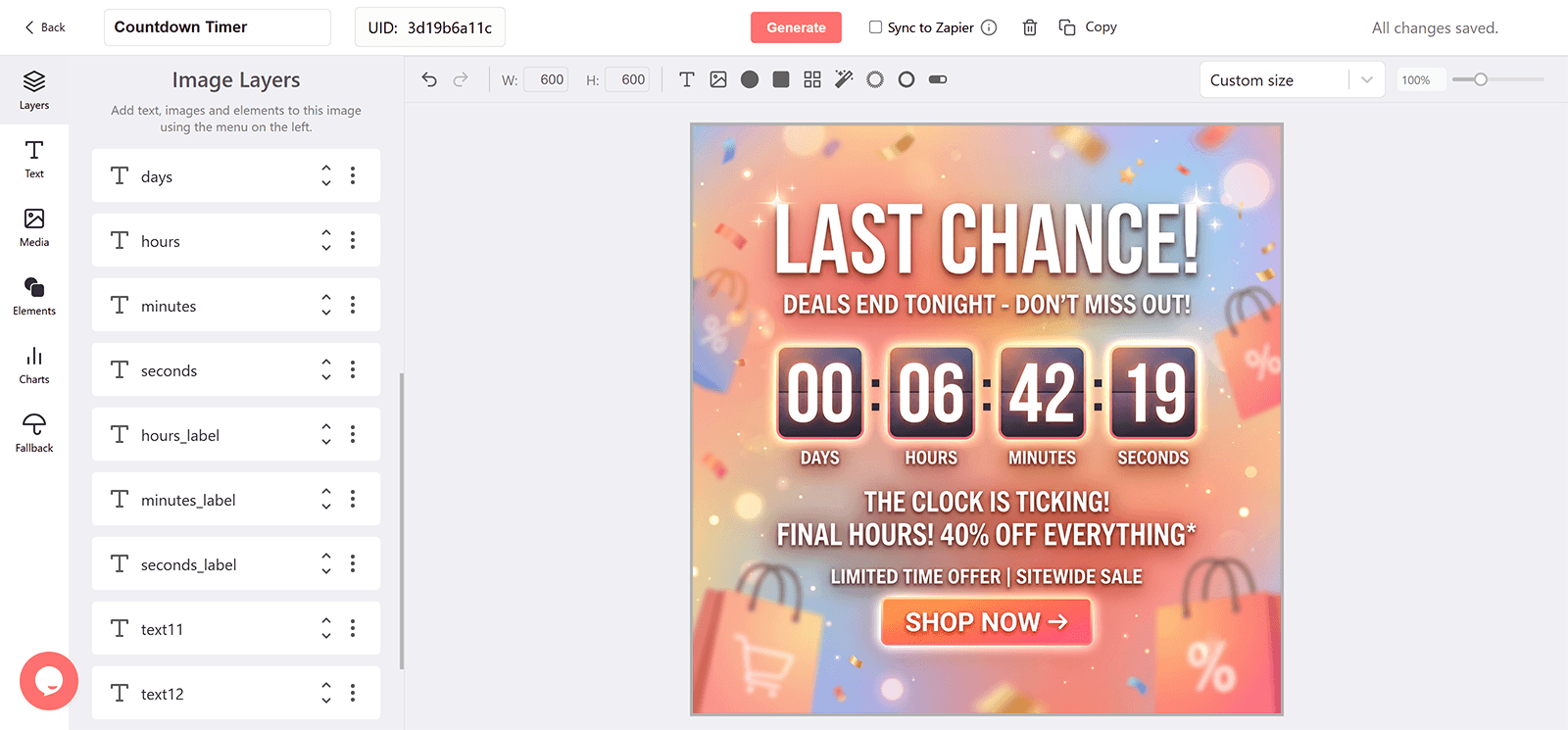 Last Chance Email Countdown Timer Generator