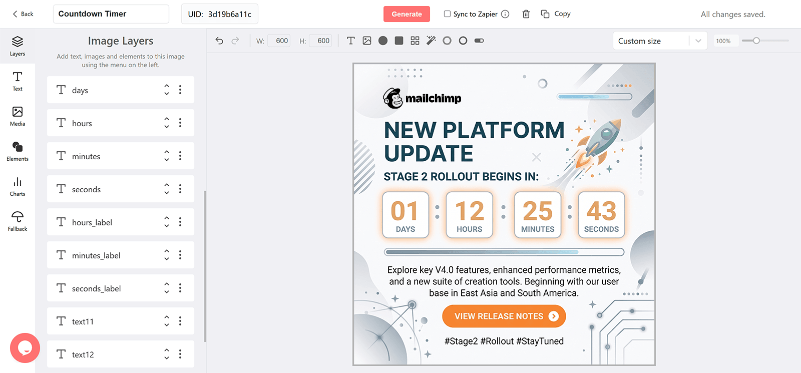 Mailchimp Countdown Timer Generator for Email