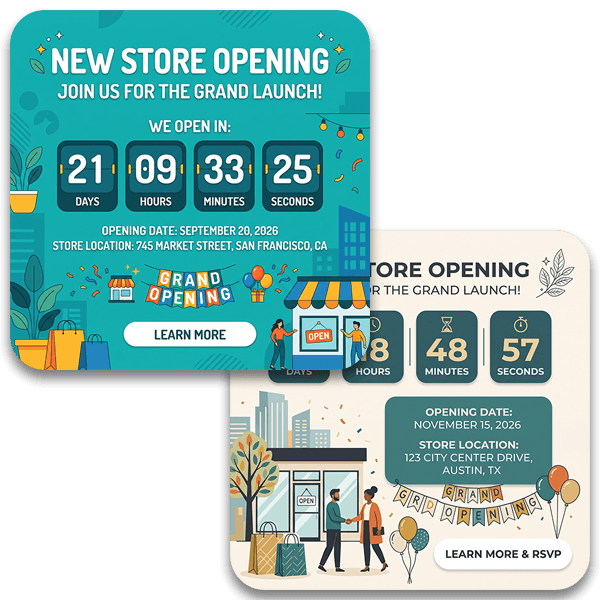 A Different Opening Date per Location