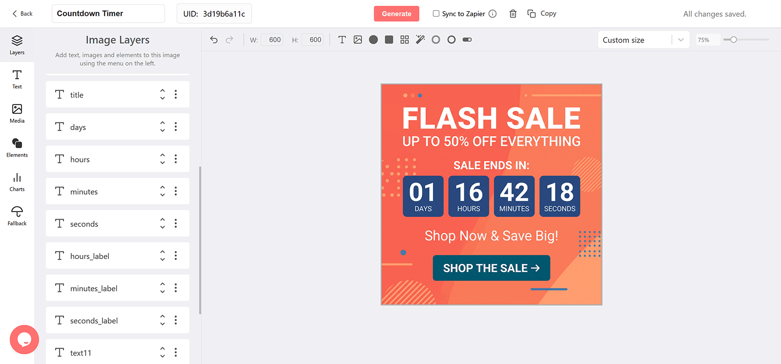 Sale Email Countdown Timer Generator