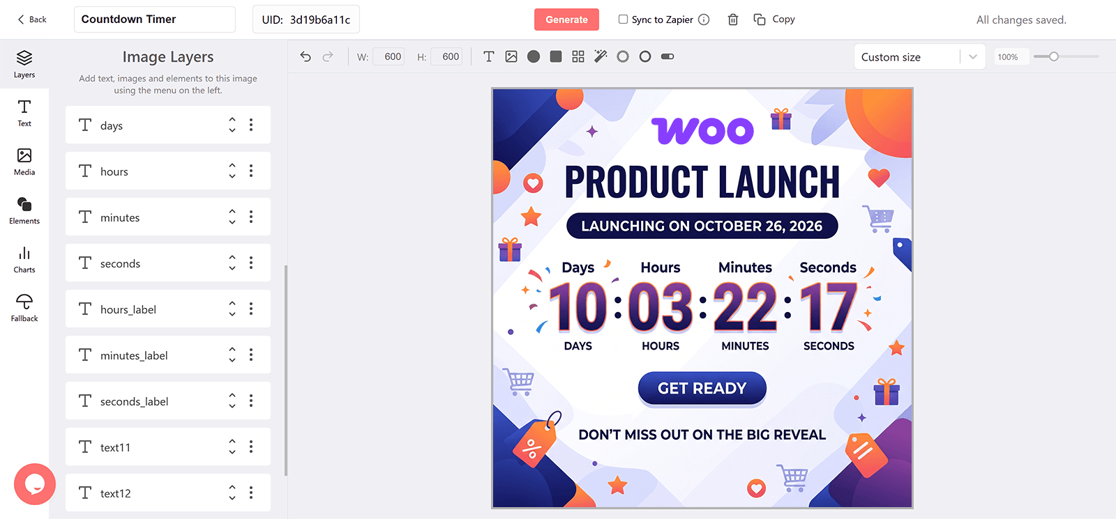 WooCommerce Countdown Timer Generator for Email