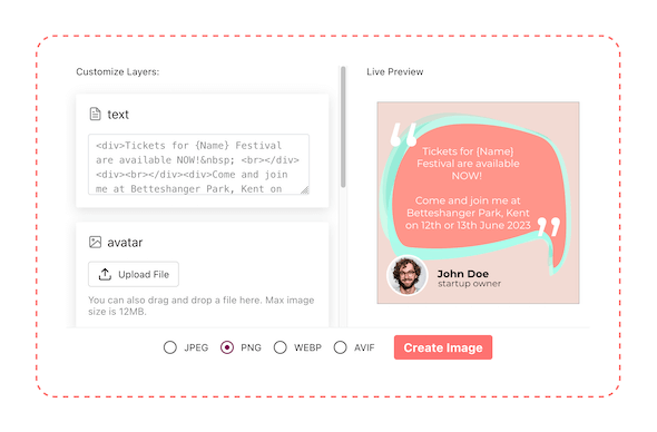 Auto banner maker with social media ads templates