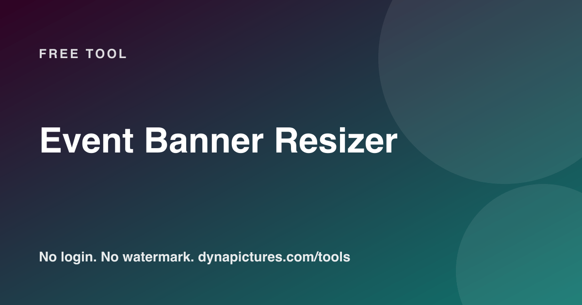 Free Event Banner Resizer