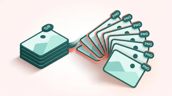 Extractor gratuito de fotogramas GIF a PNG