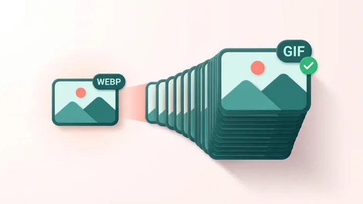 Kostenloser WebP-zu-GIF-Konverter