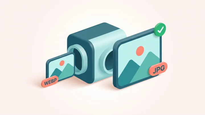Kostenloser WebP-zu-JPEG-Konverter