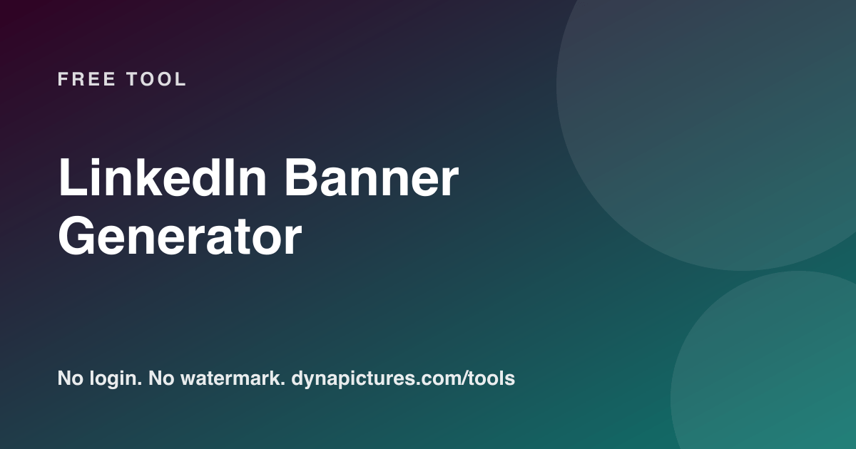 LinkedIn-Banner kostenlos erstellen