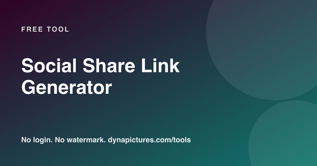 Kostenloser Share-Link-Generator für Social Media
